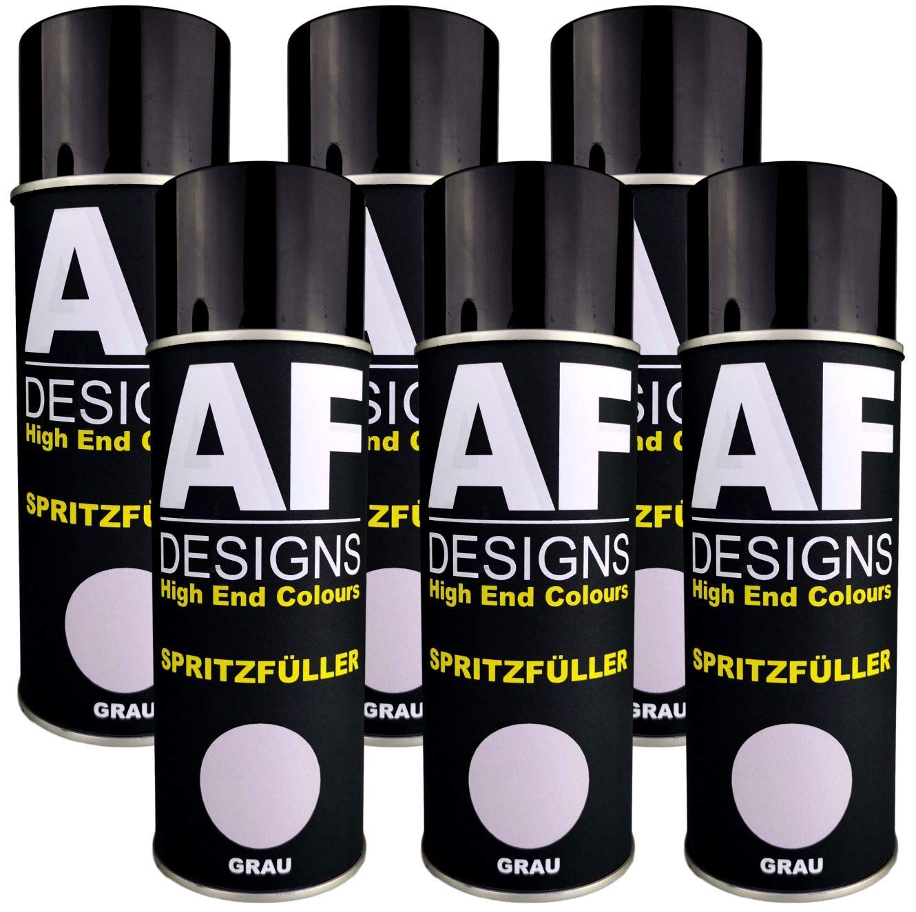 Alex Flittner Designs 6X Spritzfüller Spritzspachtel Spraydose grau Dickschicht Füller Autolack Grundierung Filler Primer Haftgrund Alex Flittner Designs 6X Spritzfüller Spritzspachtel Spraydose grau Dickschicht Füller Autolack Grundierung Filler Primer Haftgrund von Alex Flittner Designs