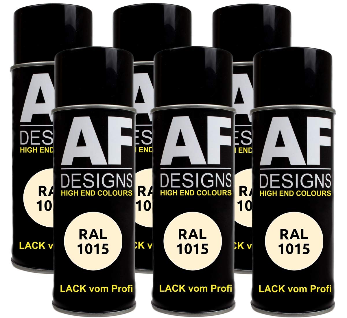 6X RAL Lackspray Autolack Buntlack Spraydose RAL1015 HELLELFENBEIN glänzend 6X RAL Lackspray Autolack Buntlack Spraydose RAL1015 HELLELFENBEIN glänzend von Alex Flittner Designs