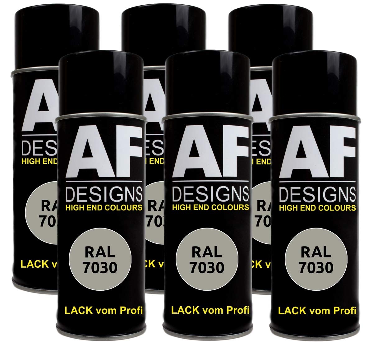 Alex Flittner Designs 6x RAL Lackspray Autolack Buntlack Spraydose RAL7030 STEINGRAU matt Alex Flittner Designs 6x RAL Lackspray Autolack Buntlack Spraydose RAL7030 STEINGRAU matt von Alex Flittner Designs