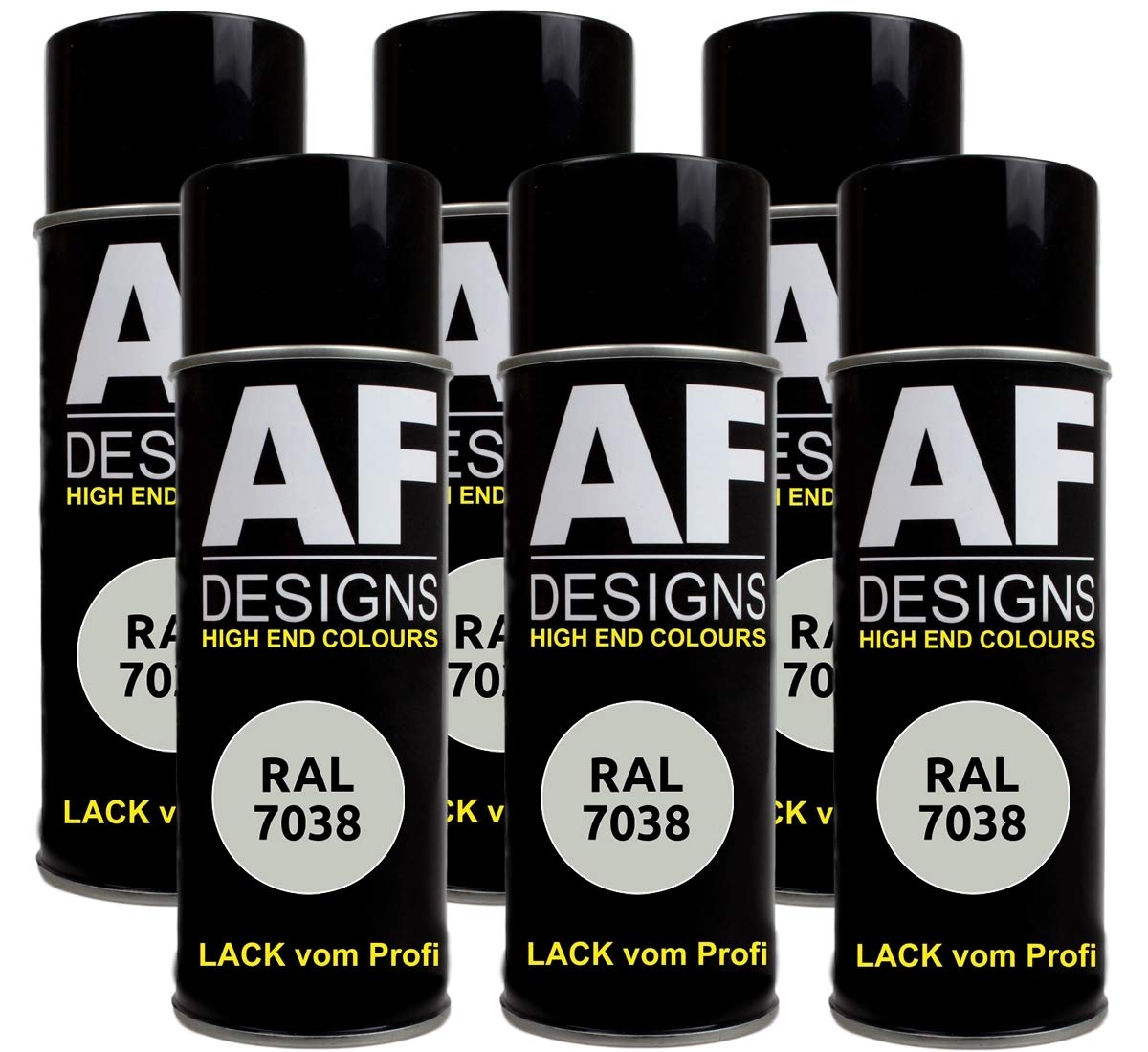 6X RAL Lackspray Autolack Buntlack Spraydose RAL7038 ACHATGRAU glänzend 6X RAL Lackspray Autolack Buntlack Spraydose RAL7038 ACHATGRAU glänzend von Alex Flittner Designs