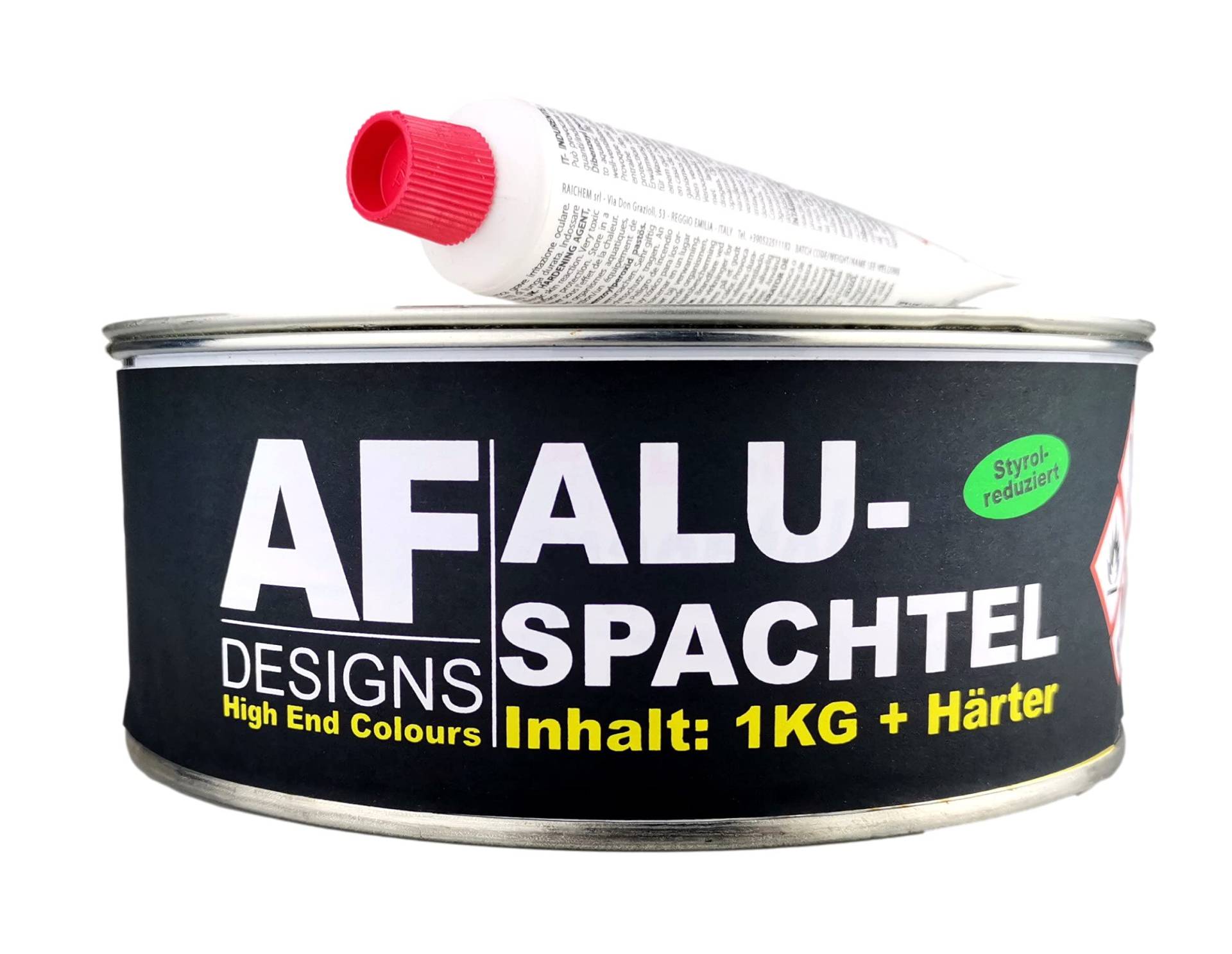Alex Flittner Designs Alu Spachtelmasse Auto 1kg incl Härter Metallspachtel Alex Flittner Designs Alu Spachtelmasse Auto 1kg incl Härter Metallspachtel von Alex Flittner Designs