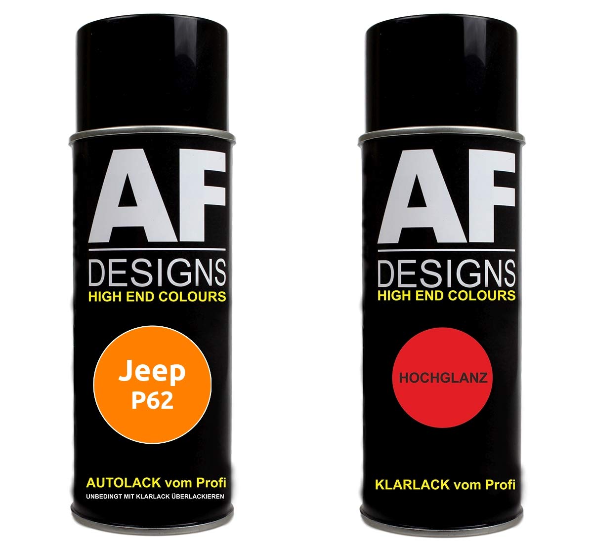 Alex Flittner Designs Autolack Spraydose Set für Jeep P62 Omaha Orange Basislack Klarlack Sprühdose 400ml Alex Flittner Designs Autolack Spraydose Set für Jeep P62 Omaha Orange Basislack Klarlack Sprühdose 400ml von Alex Flittner Designs