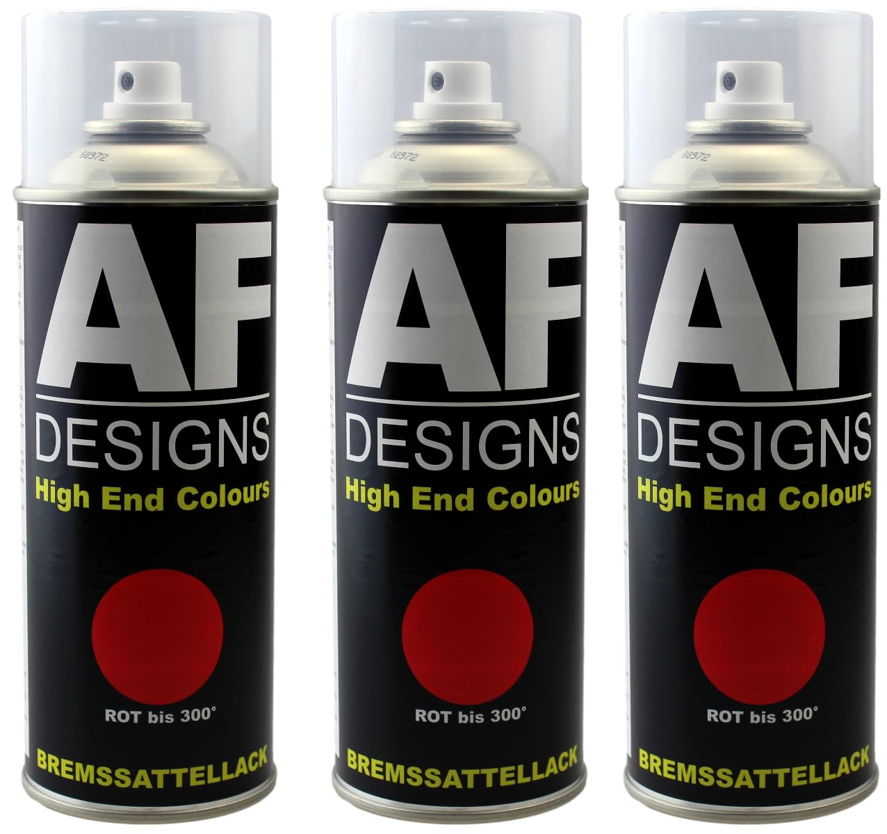 Alex Flittner Designs Bremssattellack ROT hitzebeständig 300° Thermolack 3x400ml Spray von Alex Flittner Designs
