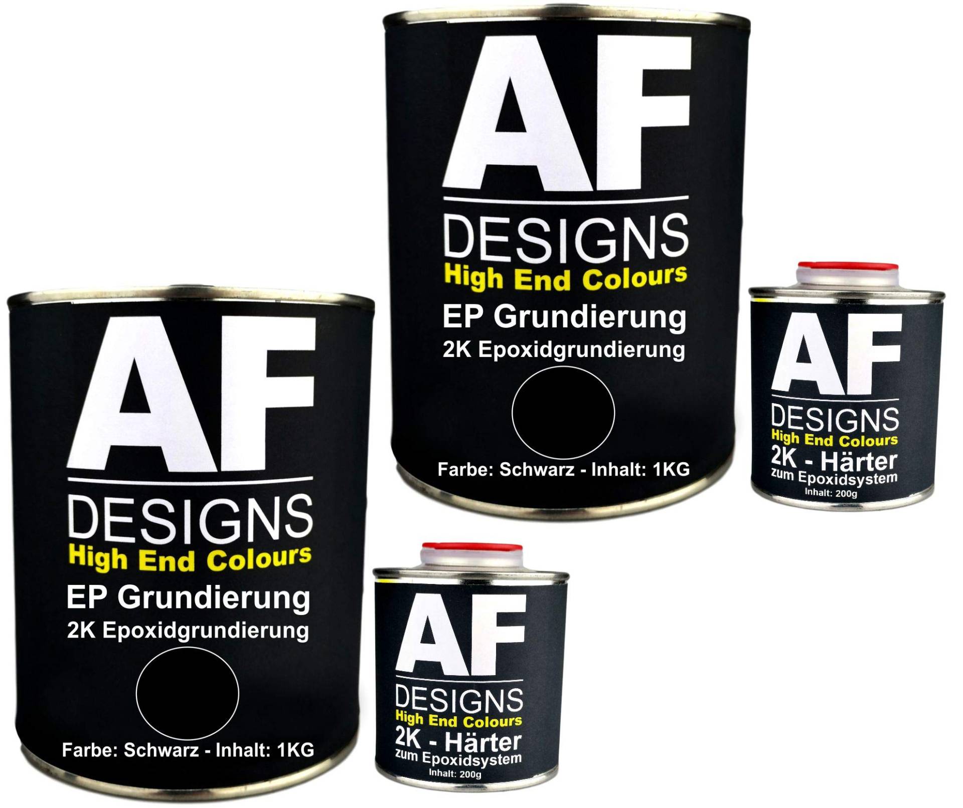 Alex Flittner Designs Epoxidfüller 2 x 1,20kg 2K Grundierung Füller EP Füller in schwarz für Autolack Rostschutz Alex Flittner Designs Epoxidfüller 2 x 1,20kg 2K Grundierung Füller EP Füller in schwarz für Autolack Rostschutz von Alex Flittner Designs