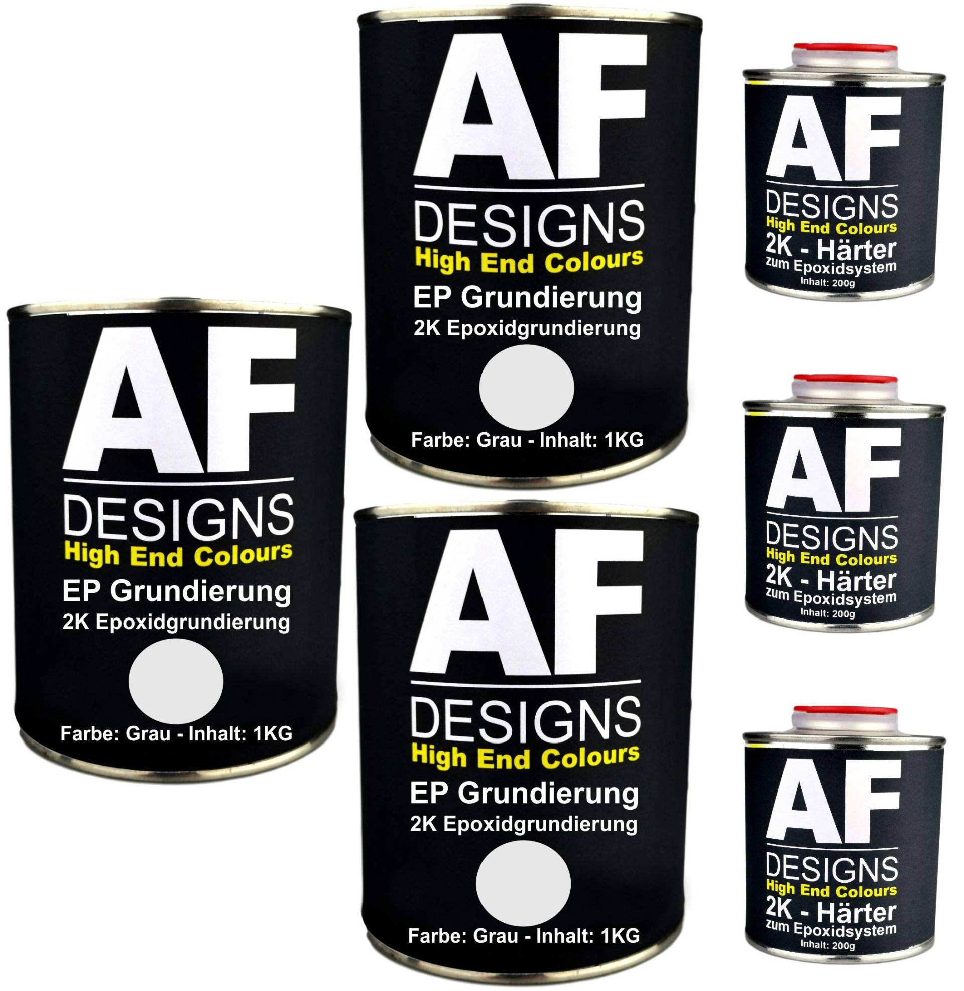 Alex Flittner Designs Epoxidfüller 3 x 1,20kg 2K Grundierung Füller EP Füller in grau für Autolack Rostschutz Alex Flittner Designs Epoxidfüller 3 x 1,20kg 2K Grundierung Füller EP Füller in grau für Autolack Rostschutz von Alex Flittner Designs
