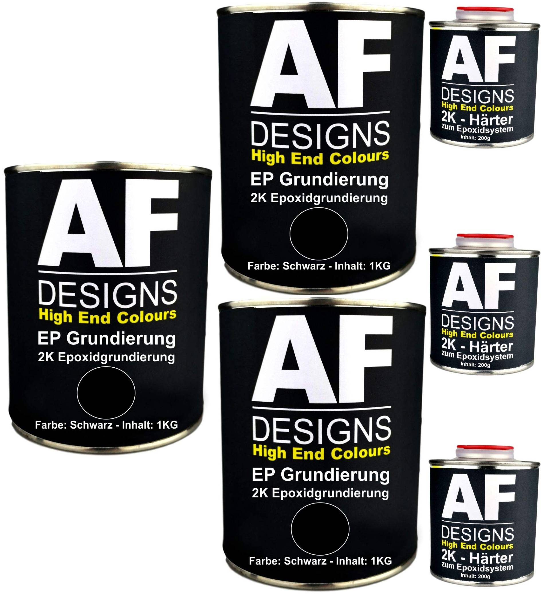 Alex Flittner Designs Epoxidfüller 3 x 1,20kg 2K Grundierung Füller EP Füller in schwarz für Autolack Rostschutz Alex Flittner Designs Epoxidfüller 3 x 1,20kg 2K Grundierung Füller EP Füller in schwarz für Autolack Rostschutz von Alex Flittner Designs