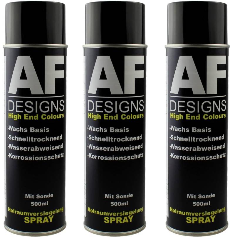 Alex Flittner Designs Hohlraumversiegelung Konservierung Wachs + SONDE 3X 500ml transparent von Alex Flittner Designs