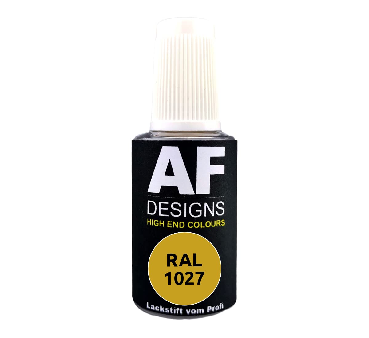 Alex Flittner Designs Lackstift RAL 1027 CURRYGELB glänzend 20ml Reparaturstift Acryl Retuschierlack Reparaturlack Holz Metall Möbel Bad von Alex Flittner Designs