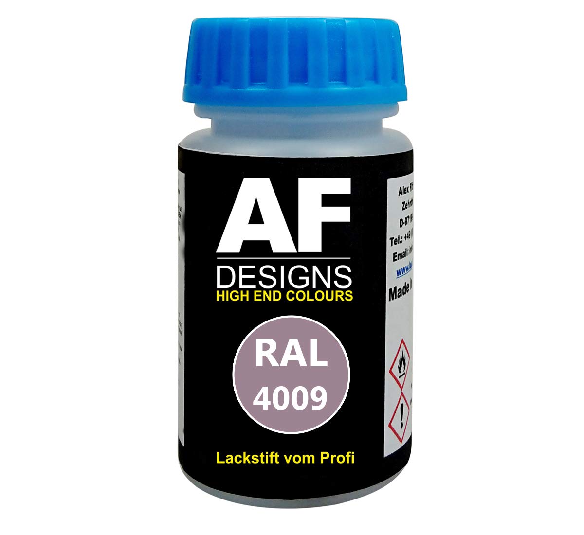 Alex Flittner Designs Lackstift RAL 4009 PASTELLVIOLETT stumpfmatt 50ml schnelltrocknend Acryl von Alex Flittner Designs