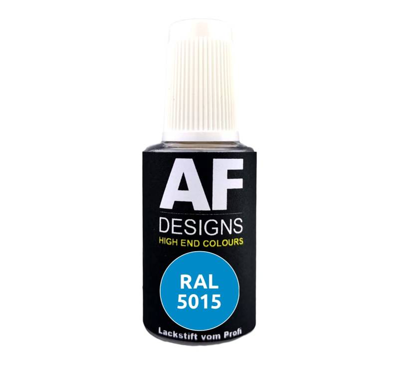 Alex Flittner Designs Lackstift RAL 5015 HIMMELBLAU seidenmatt 20ml Reparaturstift Acryl Retuschierlack Reparaturlack Holz Metall Möbel Bad von Alex Flittner Designs