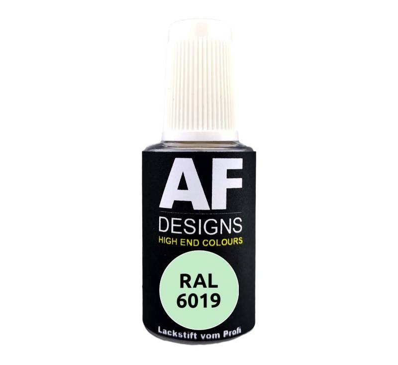 Alex Flittner Designs Lackstift RAL 6019 WEISSGRUEN glänzend 20ml Reparaturstift Acryl Retuschierlack Reparaturlack Holz Metall Möbel Bad von Alex Flittner Designs