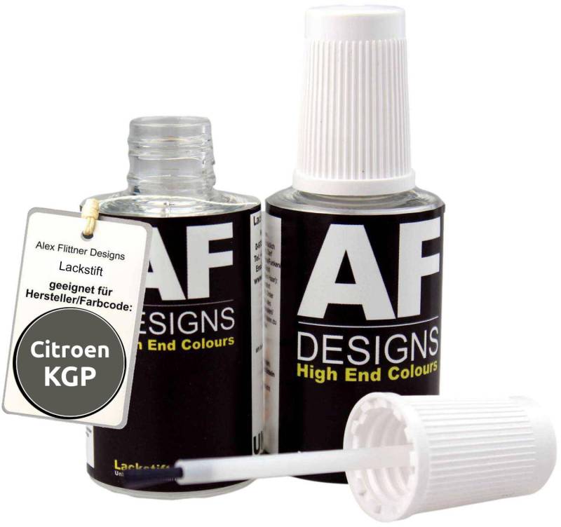 Alex Flittner Designs Lackstift Set kompatibel mit Citroen KGP Persamos Metallic schnelltrocknend 2x20ml Autolack von Alex Flittner Designs