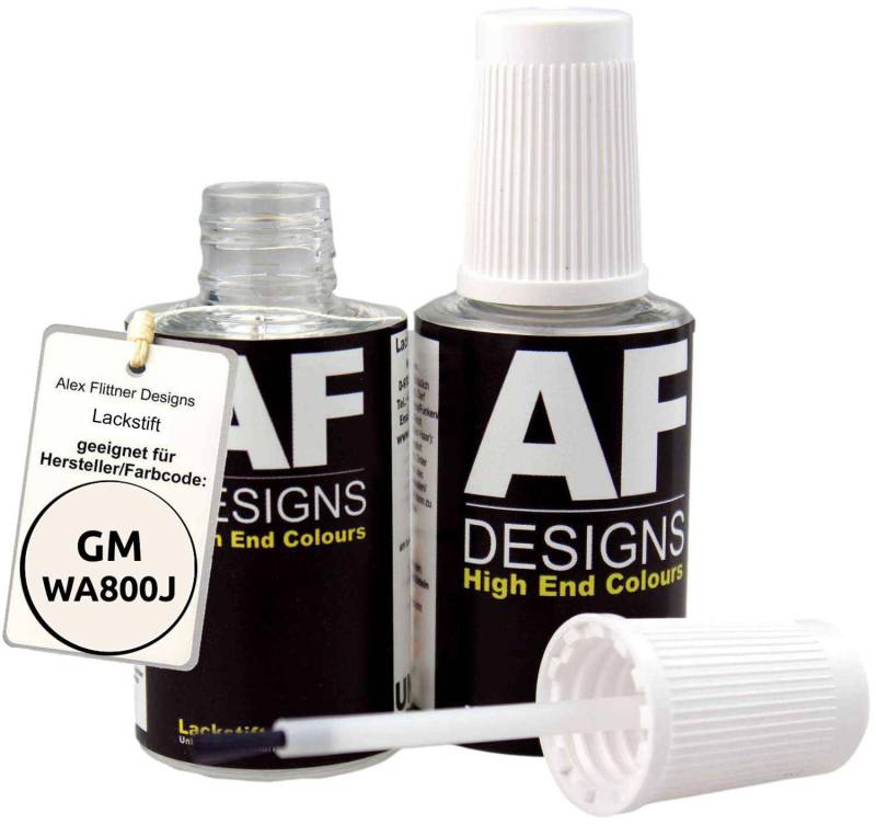 Alex Flittner Designs Lackstift Set kompatibel mit GeneralMotors WA800J White Diamond Perl Metallic 2x20ml von Alex Flittner Designs