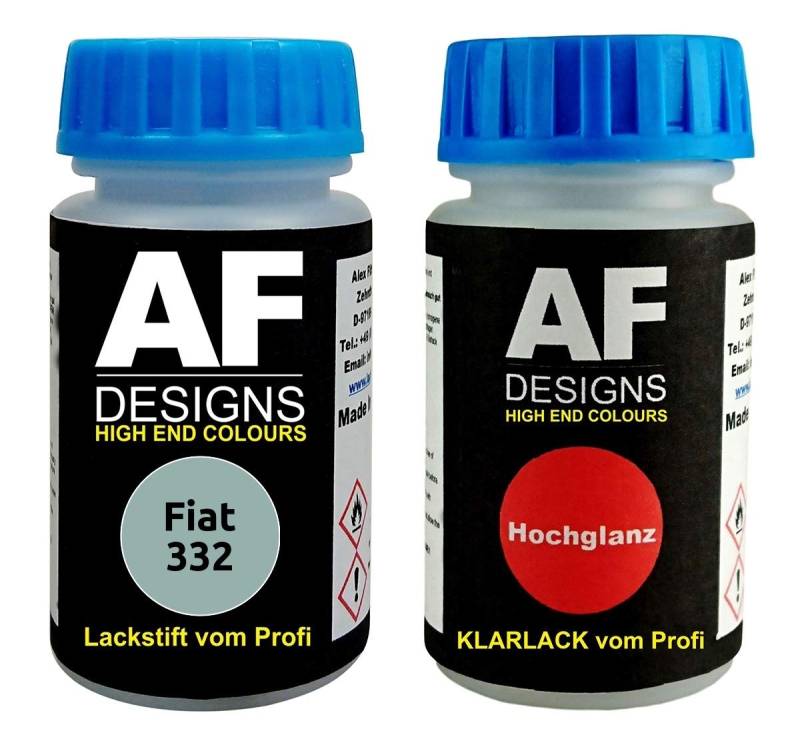 Lackstift für FIAT 332 Verde Devon + Klarlack je 50ml Autolack Basislack Set von Alex Flittner Designs