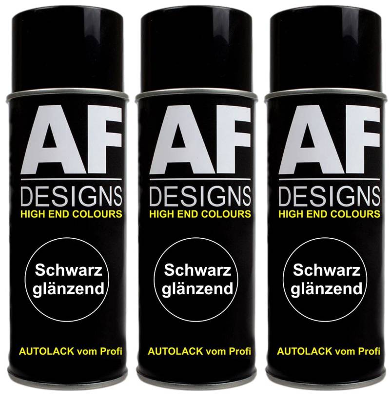 Alex Flittner Designs Schwarz Glanz Spraydose 3X Spray glänzend Lackspray Autolack von Alex Flittner Designs