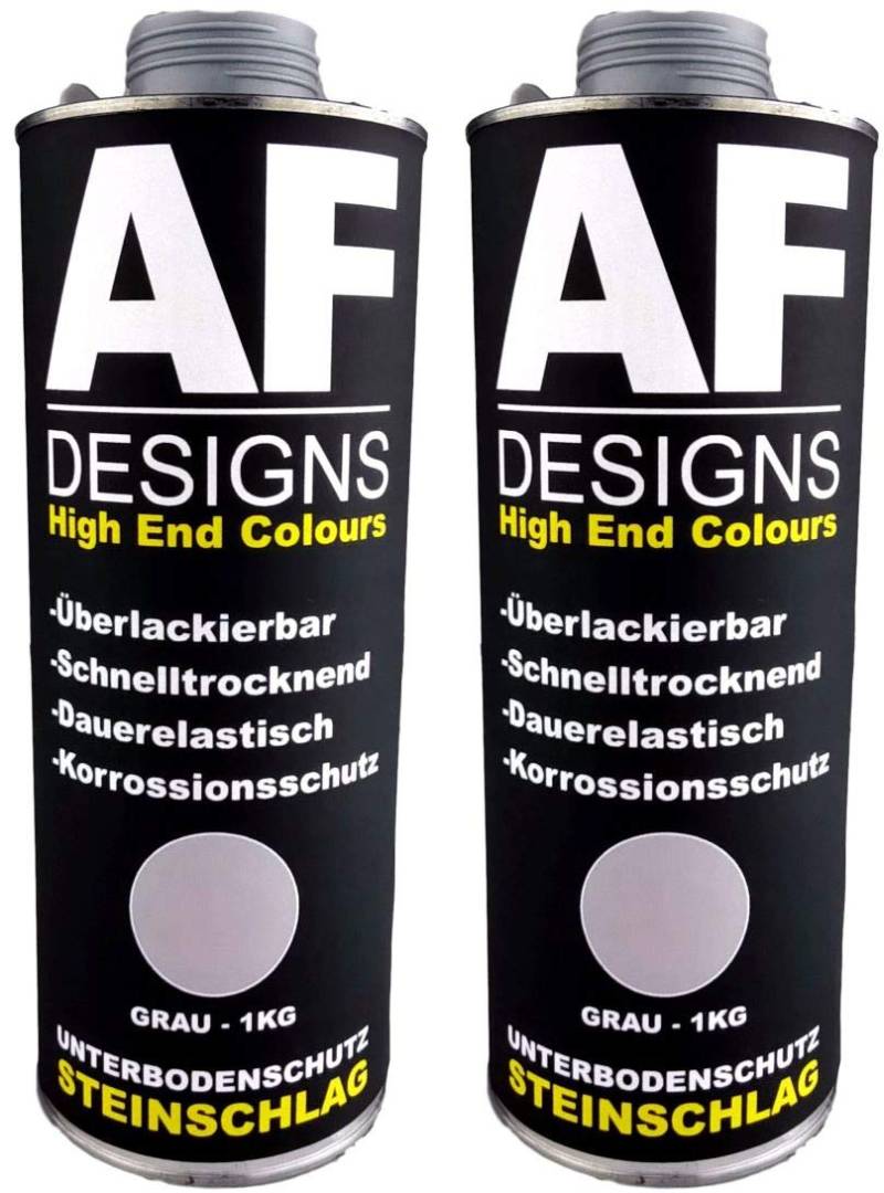 Alex Flittner Designs Unterbodenschutz grau 2x1kg überlackierbar Steinschlagschutz von Alex Flittner Designs