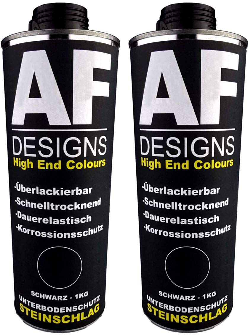 Alex Flittner Designs Unterbodenschutz schwarz 2x1kg überlackierbar Steinschlagschutz von Alex Flittner Designs