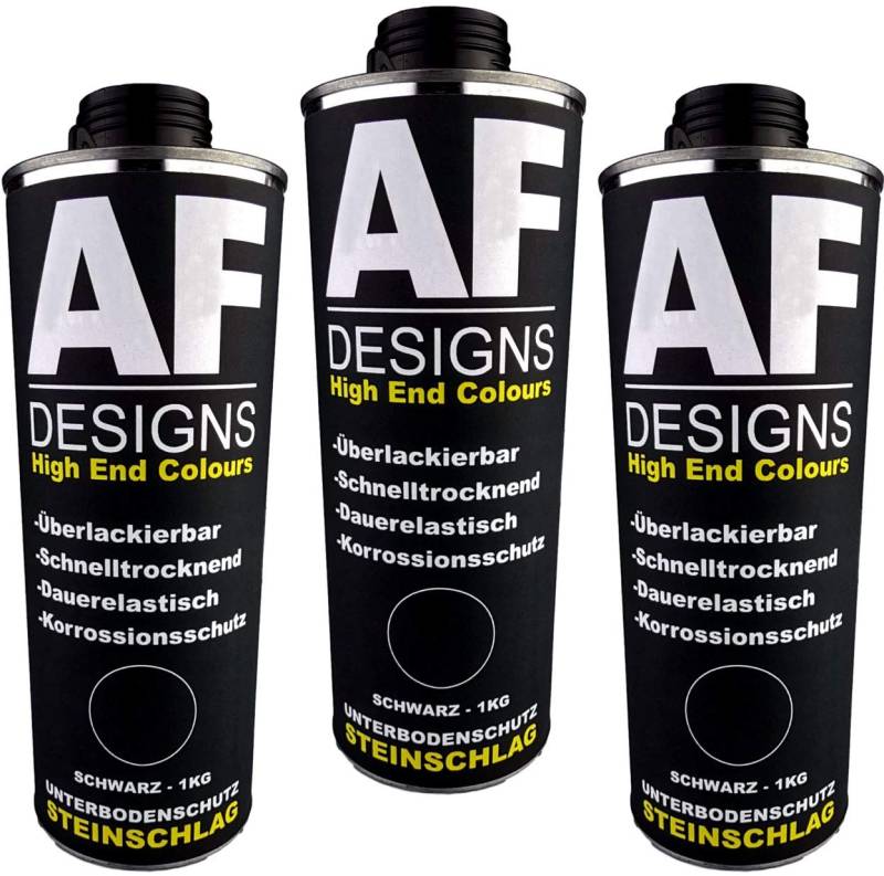 Alex Flittner Designs Unterbodenschutz schwarz 3x1kg überlackierbar Steinschlagschutz von Alex Flittner Designs