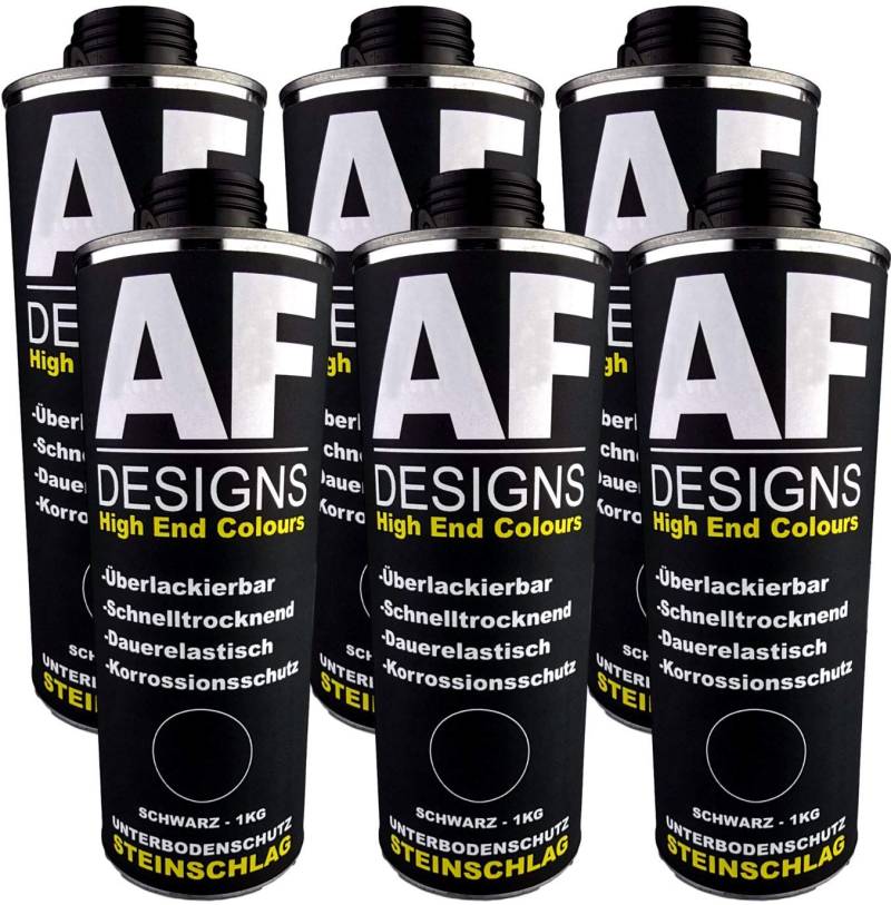 Alex Flittner Designs Unterbodenschutz schwarz 6x1kg überlackierbar Steinschlagschutz von Alex Flittner Designs