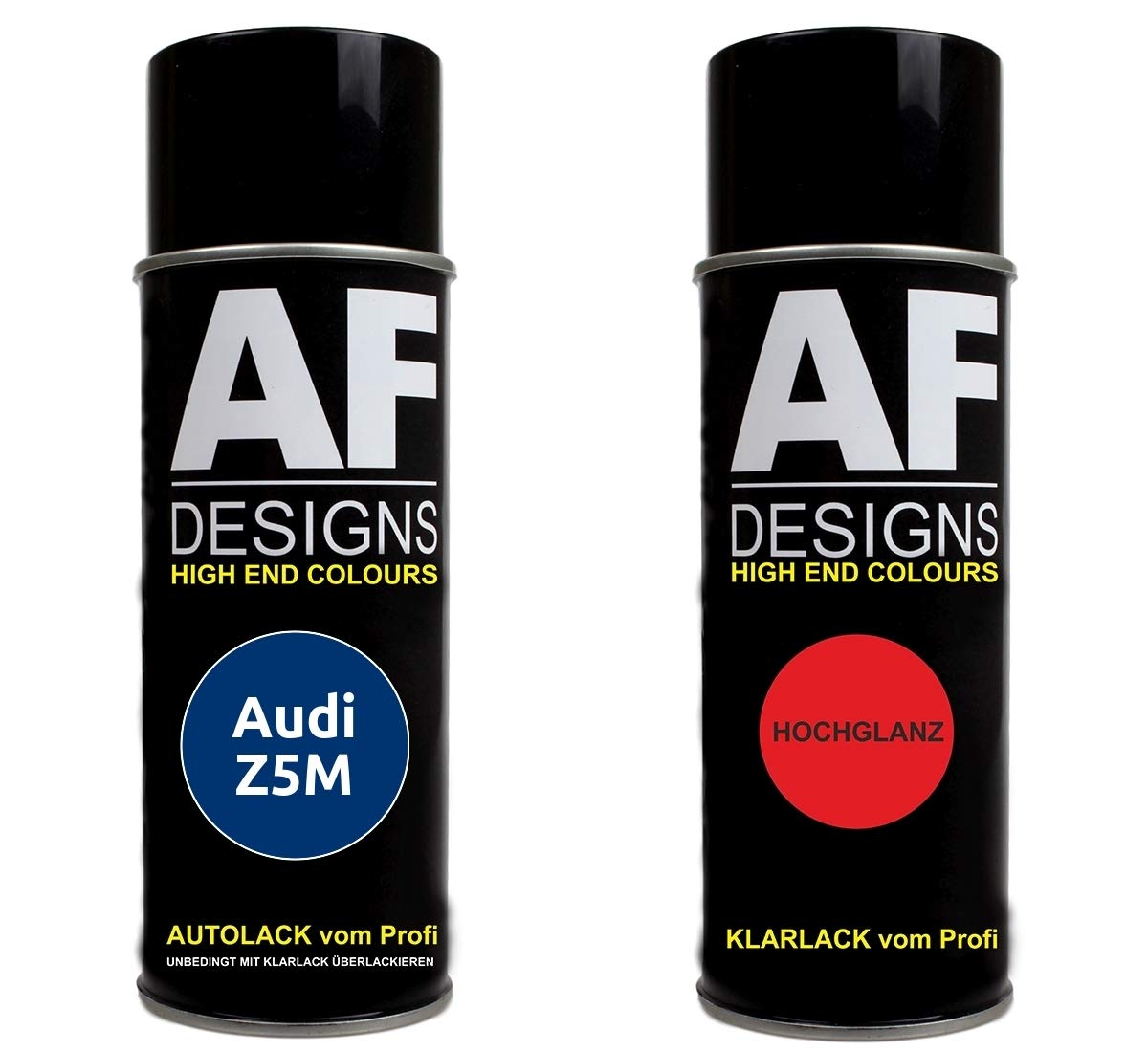 Autolack Spraydose Set für Audi Z5M NOGAROBLAU Pearl Basislack Klarlack Sprühdose 400ml von Alex Flittner Designs
