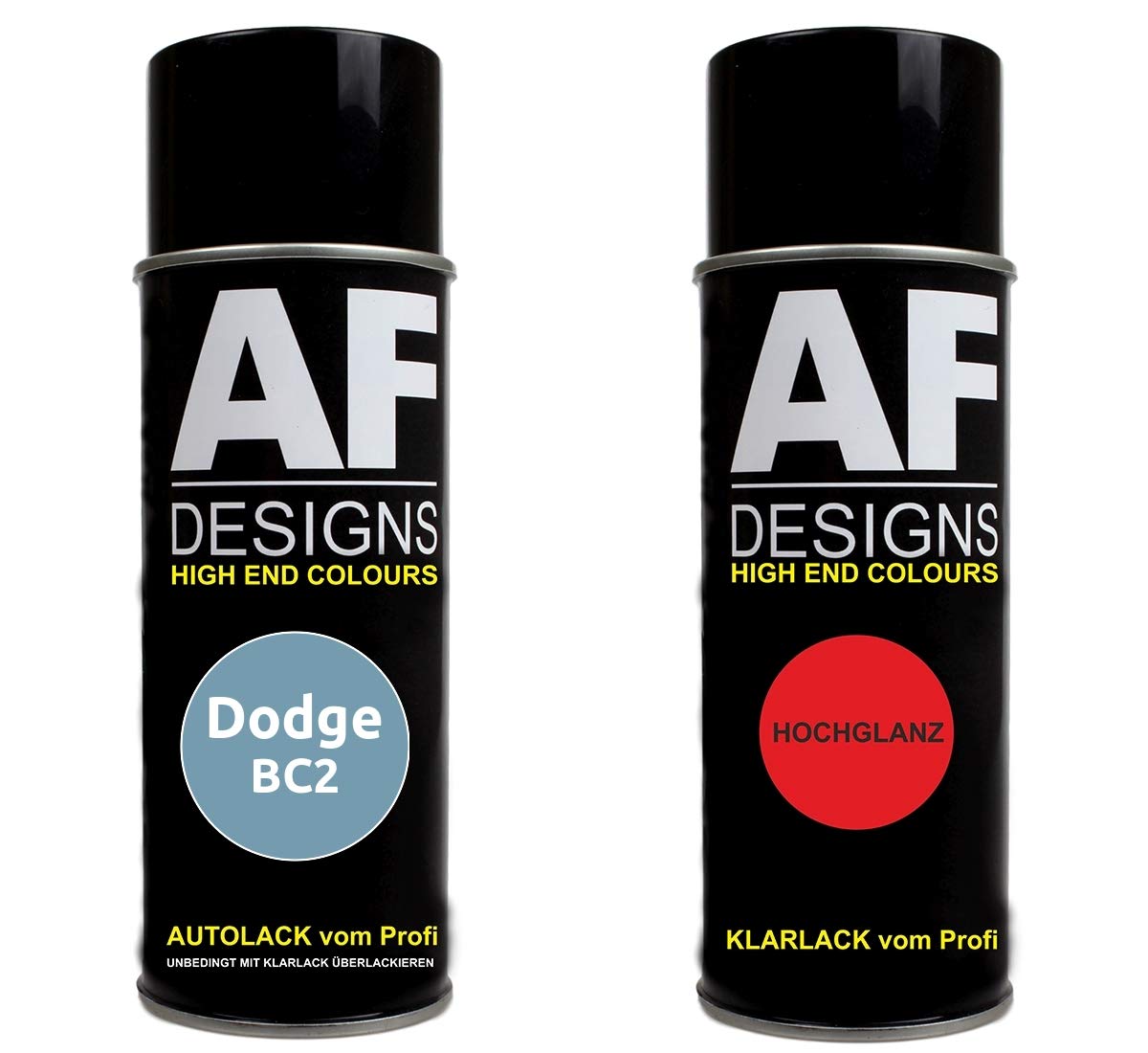 Alex Flittner Designs Autolack Spraydose Set für Dodge BC2 Light Blue Metallic Basislack Klarlack Sprühdose 400ml Alex Flittner Designs Autolack Spraydose Set für Dodge BC2 Light Blue Metallic Basislack Klarlack Sprühdose 400ml von Alex Flittner Designs