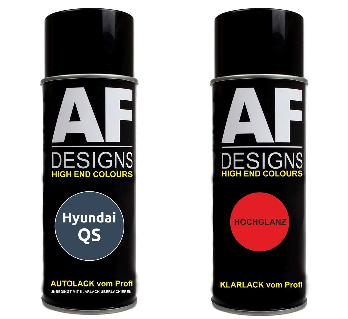 Autolack Spraydose Set für Hyundai QS Blue Planet Metallic Basislack Klarlack Sprühdose 400ml von Alex Flittner Designs