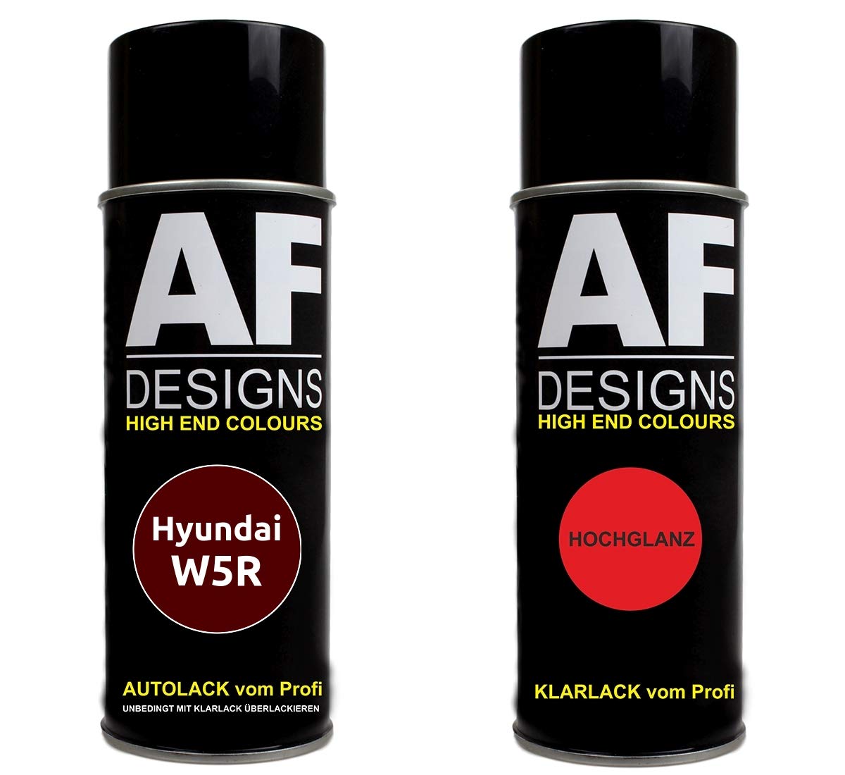 Autolack Spraydose Set für Hyundai W5R Wine Red Perl Basislack Klarlack Sprühdose 400ml Autolack Spraydose Set für Hyundai W5R Wine Red Perl Basislack Klarlack Sprühdose 400ml von Alex Flittner Designs