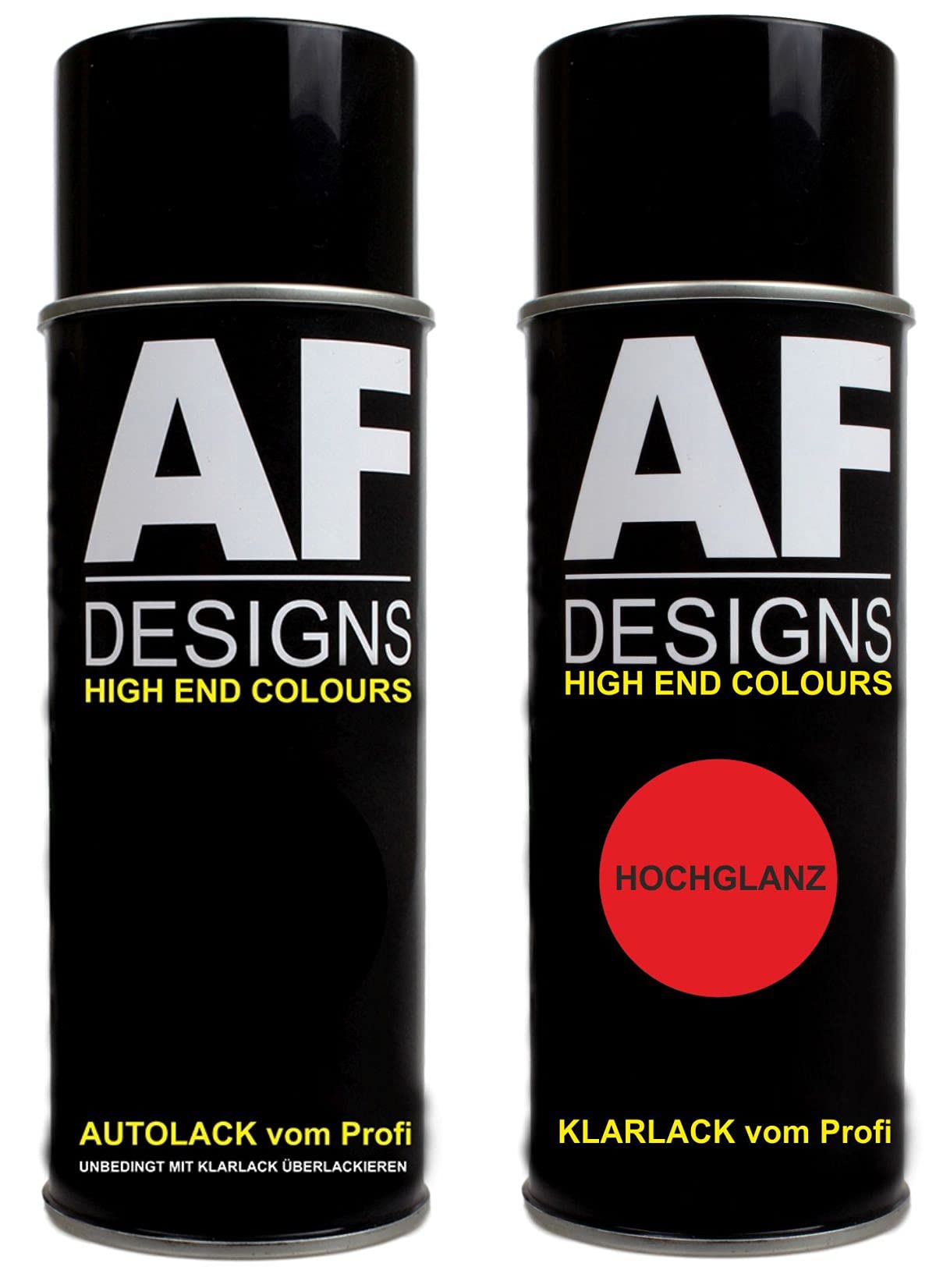 Alex Flittner Designs Autolack Spraydose Set für Opel 176 ARGONSILBER metallic Basislack Klarlack Sprühdose 400ml von Alex Flittner Designs