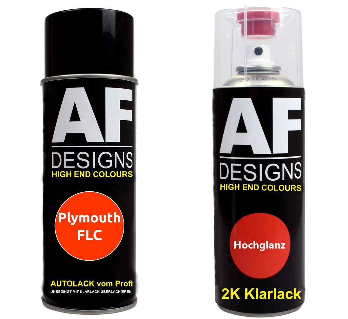 Autolack Spraydose Set für Plymouth FLC Hemi Orange Perl 2K Klarlack Basislack Sprühdose Spraydosen 2x400ml Autolack Spraydose Set für Plymouth FLC Hemi Orange Perl 2K Klarlack Basislack Sprühdose Spraydosen 2x400ml von Alex Flittner Designs
