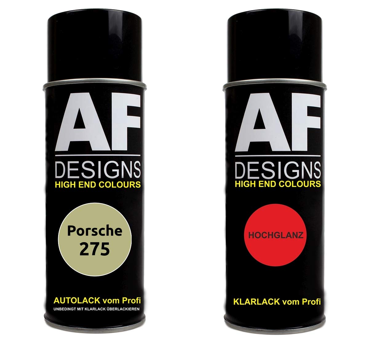 Autolack Spraydose Set für Porsche 275 Lindgrün Metallic Basislack Klarlack Sprühdose 400ml von Alex Flittner Designs