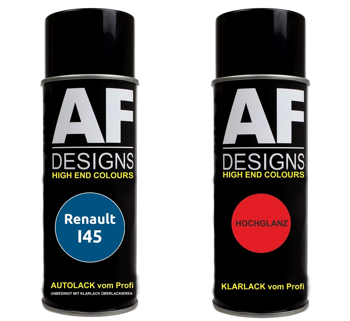 Autolack Spraydose Set für Renault I45 Bleu Ottoman Metallic Basislack Klarlack Sprühdose 400ml von Alex Flittner Designs