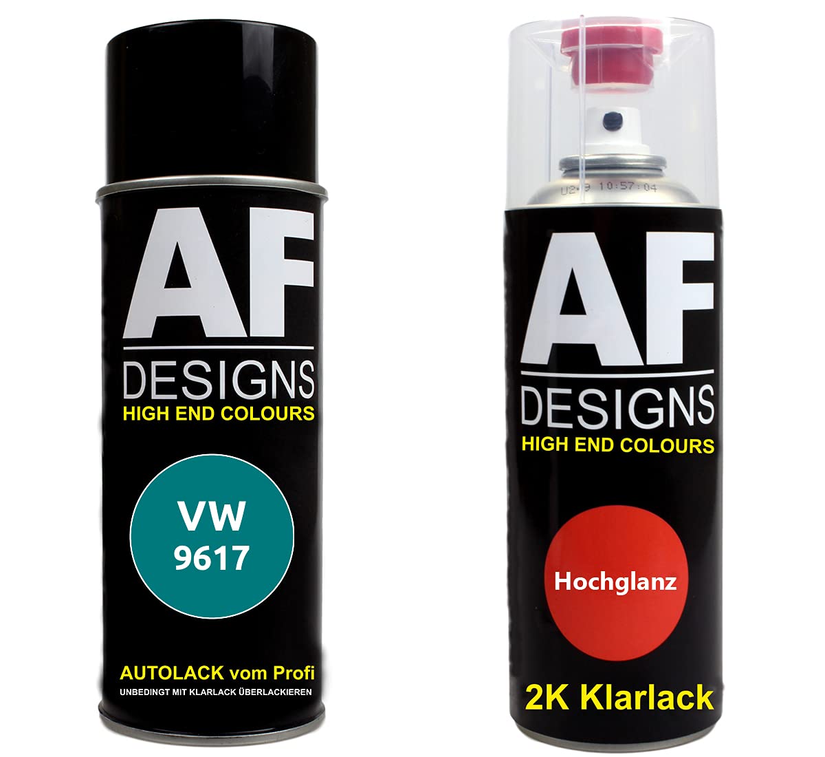 Alex Flittner Designs Autolack Spraydose Set für VW 9617 Karibikgrn 2K Klarlack Basislack Sprühdose Spraydosen 2x400ml Alex Flittner Designs Autolack Spraydose Set für VW 9617 Karibikgrn 2K Klarlack Basislack Sprühdose Spraydosen 2x400ml von Alex Flittner Designs