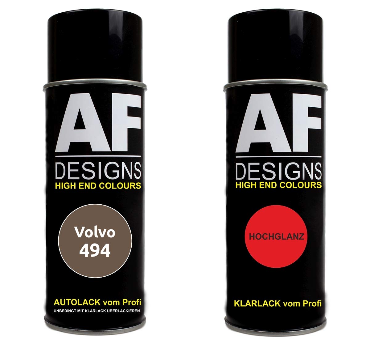 Autolack Spraydose Set für Volvo 494 Terra Bronze Metallic Basislack Klarlack Sprühdose 400ml von Alex Flittner Designs