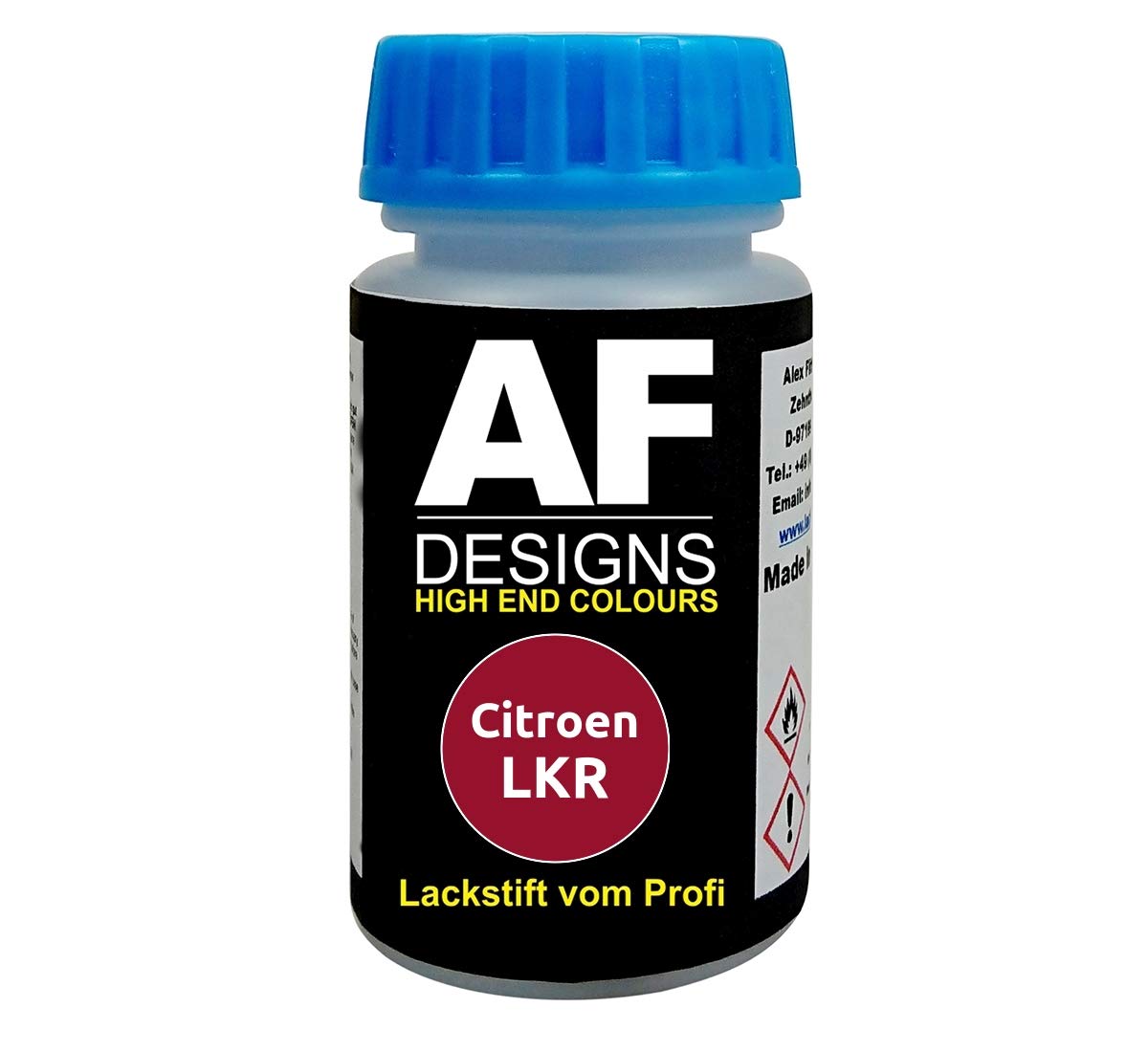 Lackstift für Citroen LKR Rouge Babylon Nacre schnelltrocknend Tupflack Autolack von Alex Flittner Designs