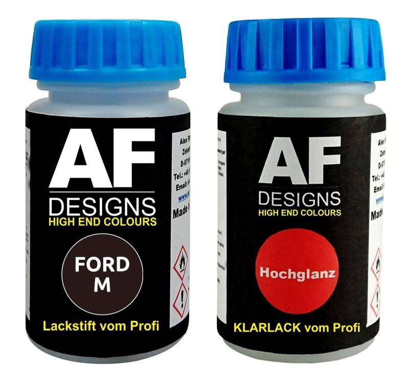 Lackstift für FORD M Morello Pearl + Klarlack je 50ml Autolack Basislack Set von Alex Flittner Designs