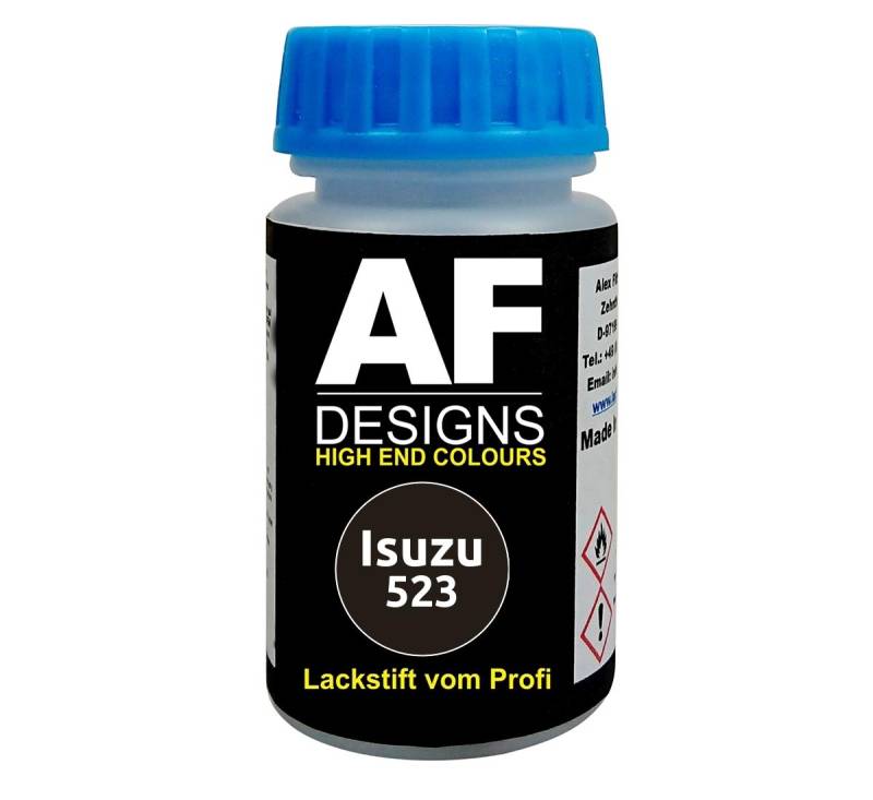 Alex Flittner Designs Lackstift für Isuzu 523 Cosmic Black Perl schnelltrocknend Tupflack Autolack von Alex Flittner Designs