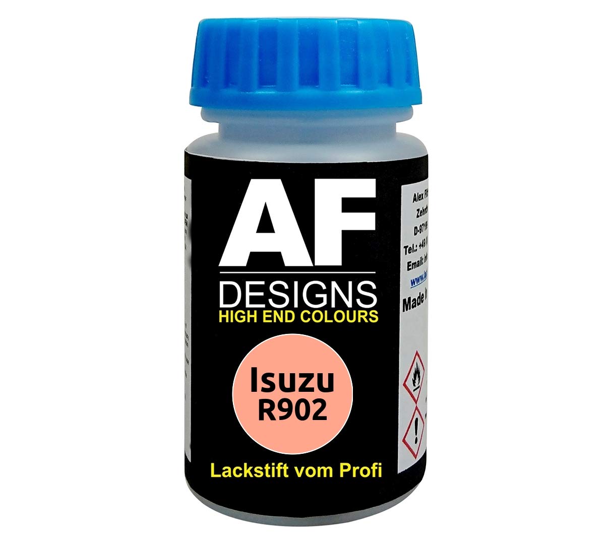 Alex Flittner Designs Lackstift für Isuzu R902 Peach schnelltrocknend Tupflack Autolack von Alex Flittner Designs
