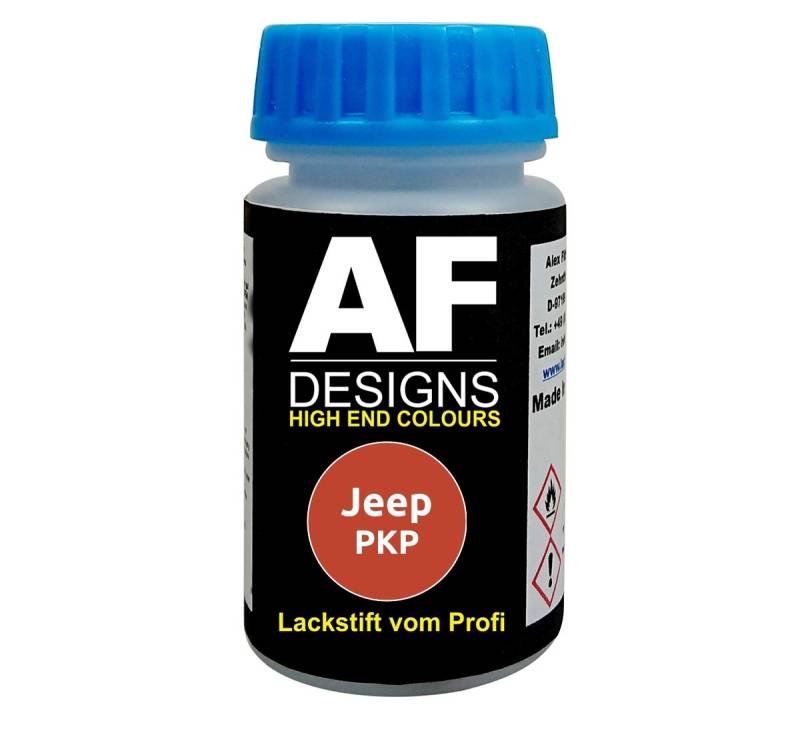 Lackstift für Jeep PKP Orange schnelltrocknend Tupflack Autolack von Alex Flittner Designs