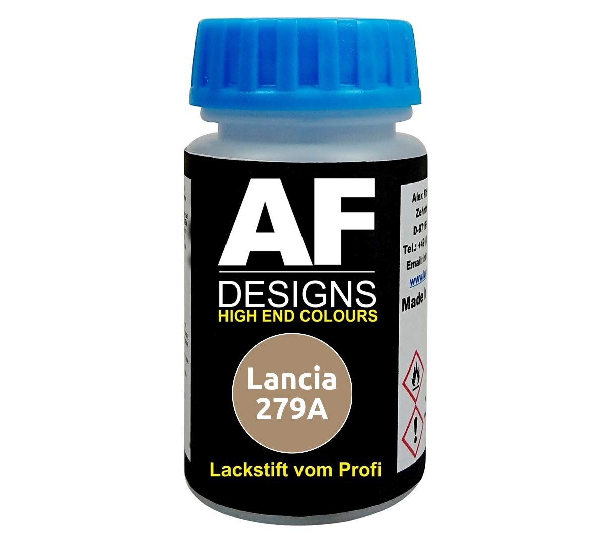 Lackstift für Lancia 279A Perla Scuro Metallic schnelltrocknend Tupflack Autolack von Alex Flittner Designs