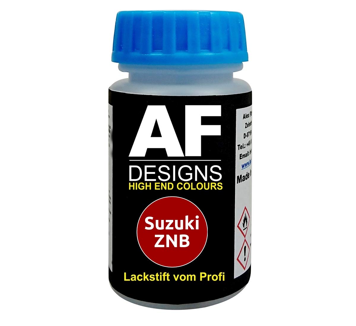Lackstift für Suzuki ZNB Fervent Red schnelltrocknend Tupflack Autolack von Alex Flittner Designs