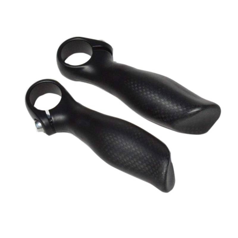 Alfa Pasca Carbon Lenkerenden für Mountainbike MTB Bike ergonomisches Design 22.2 mm Fahrrad Lenker Bar 3K Matt von Alfa Pasca