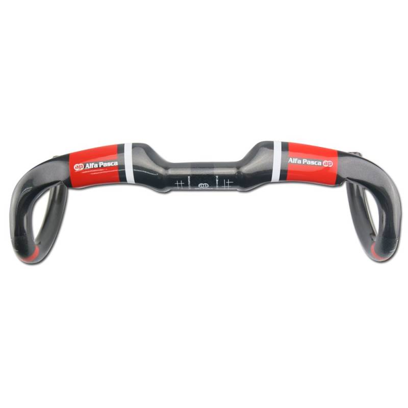 Alfa Pasca carbon rennrad lenker drop bar rennrad lenker carbon aero 31,8 mm UD Glänzend Rot 440 von Alfa Pasca