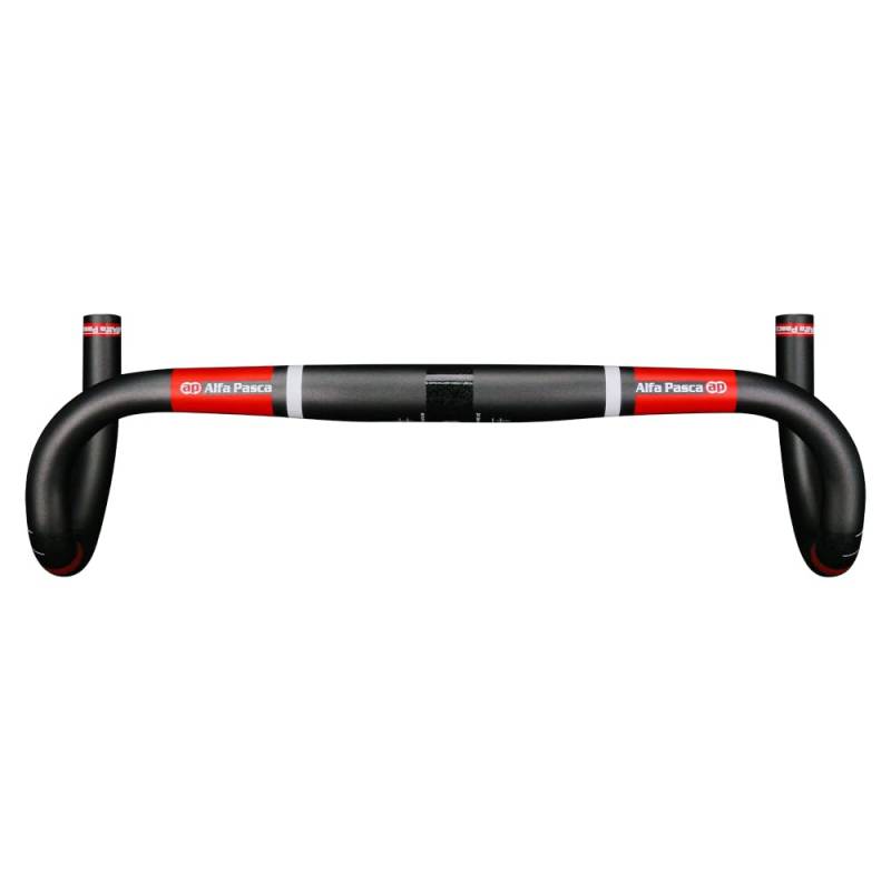 Alfa Pasca Rennrad Lenker Carbon Fahrrad Lenker Rennrad Rot Lenker Drop Bar 31.8mm UD Matt 420 von Alfa Pasca