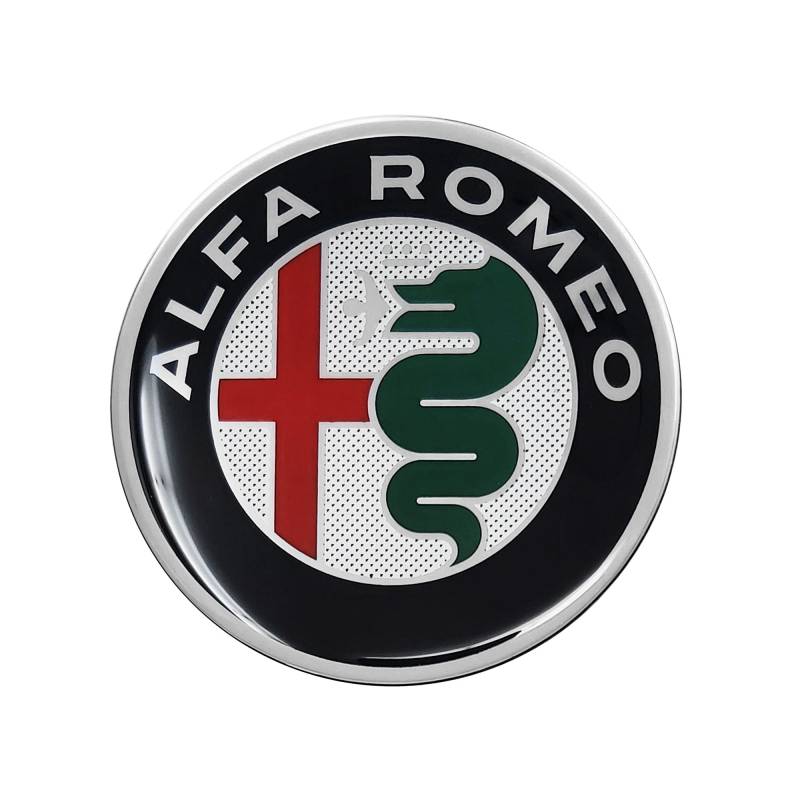 Alfa Romeo Logo Offizielle 3D Aufkleber, Durchmesser: 75 mm von Alfa Romeo