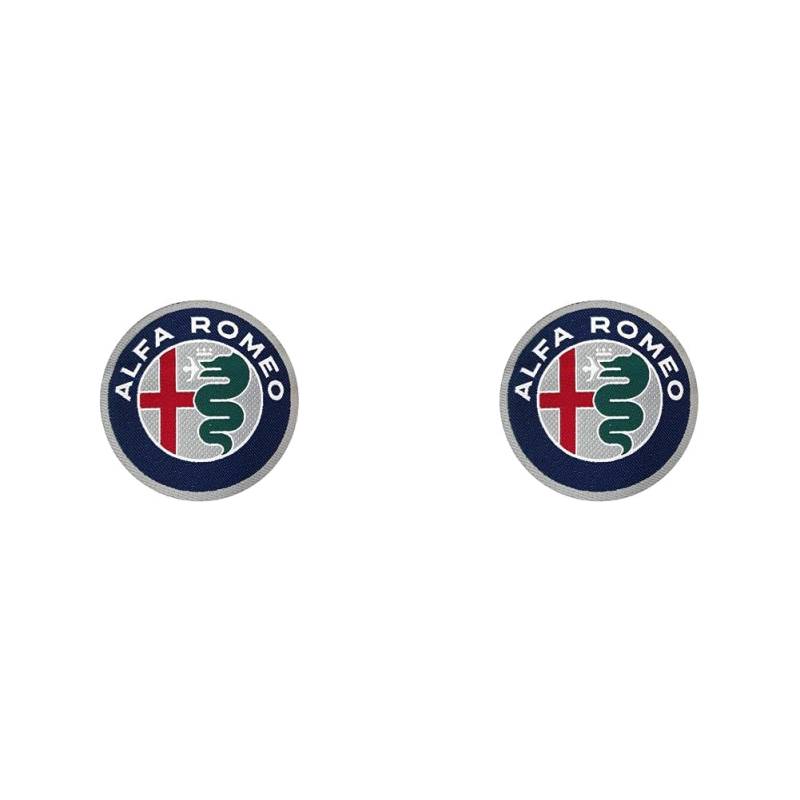 Alfa Romeo Patch Aufkleber, Offizielle Logo, Durchmesser: 50 mm (Packung mit 2) von Alfa Romeo