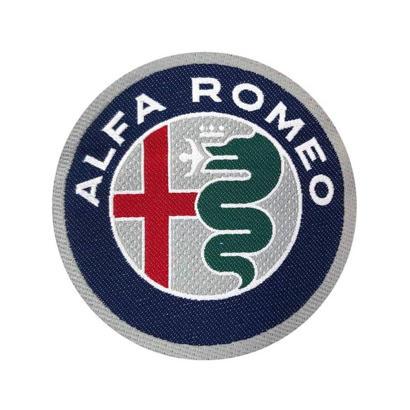 Alfa Romeo Patch Aufkleber, Offizielle Logo, Durchmesser: 75 mm von Alfa Romeo