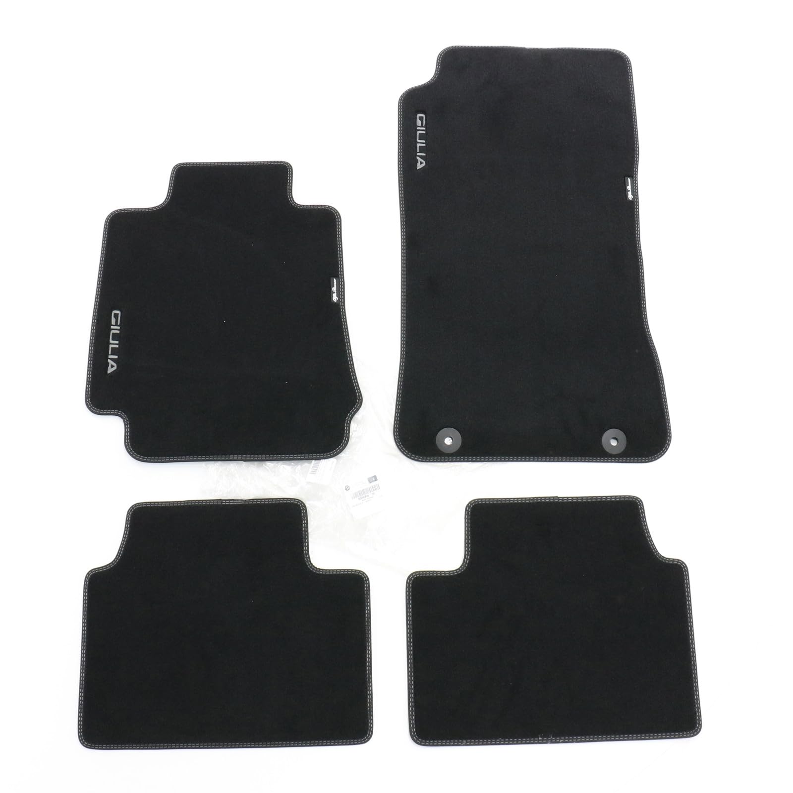 Original Alfa Romeo Fußmatten 4er Set Velour Giulia Logo weiß gestickt 50903628 Original Alfa Romeo Fußmatten 4er Set Velour Giulia Logo weiß gestickt 50903628 von Alfa Romeo