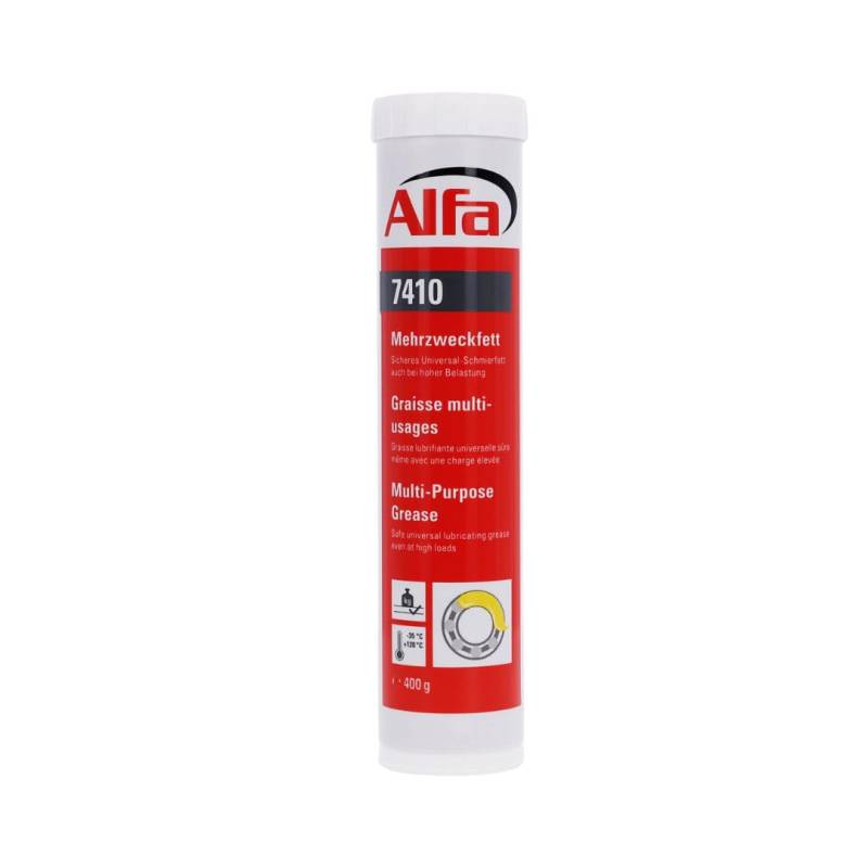 Alfa Mehrzweckfett 400 ml Profi-Qualität universell einsetzbares Lithiumfett, Schmierfett, Langzeitfett - schützt Motoren vor Korrosion und Alterung, temperaturbeständig von Alfa