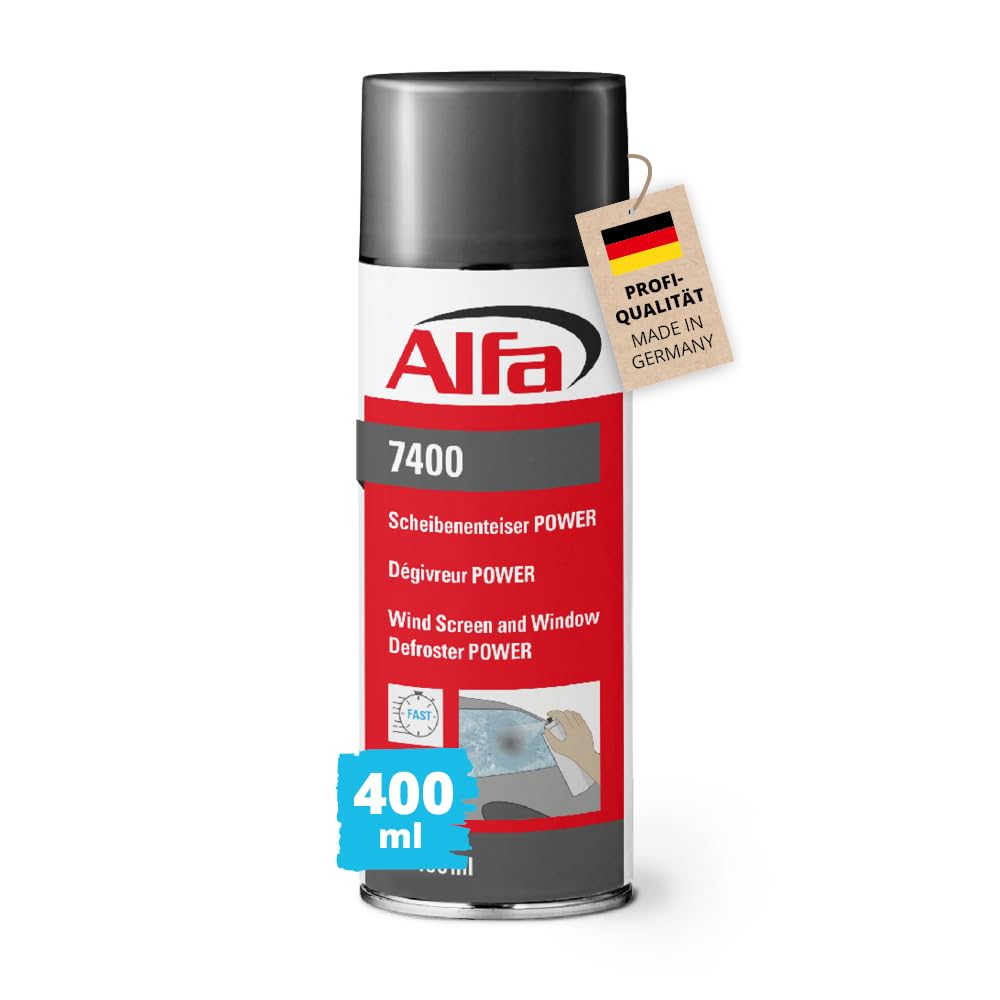 Alfa 1x Scheibenenteiser 400 ml Profi-Qualität Entfroster Scheibenentfroster Autoscheiben Türschloss Türdichtung Enteiserspray Eisfrei Spray schnelle Enteisung bis -20°C Winter Alfa 1x Scheibenenteiser 400 ml Profi-Qualität Entfroster Scheibenentfroster Autoscheiben Türschloss Türdichtung Enteiserspray Eisfrei Spray schnelle Enteisung bis -20°C Winter von Alfa