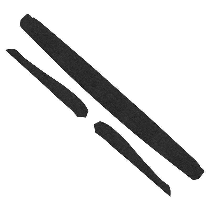 Alfanxi Armaturenbrett-Abdeckung und innere Vordertürverkleidung Armlehne für Alcantara-Material, kompatibel mit Tesla Model Y/3 (Schwarz, Armaturenbrett und Türverkleidung) von Alfanxi